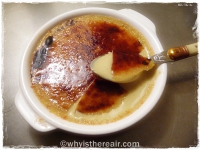 Burnt sugar and fingers: Madame Thermomix’s Pistachio Crème brûlée