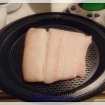 Steam fish on the top tray of the Varoma steamer