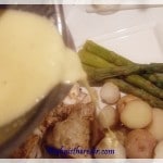 Pour your lovely Thermomix beurre blanc over your all-in-one dinner and enjoy immediately
