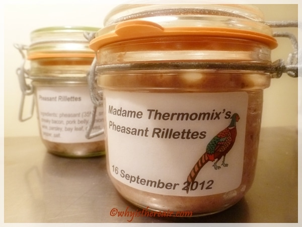 A Feather in Your Hat: Pheasant Rillettes