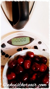Start your Thermomix Cherry Clafoutis with some sweet pitted cherries