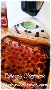 Like a sweet Yorkshire pudding laden with fruit, this Thermomix Cherry Clafoutis is a delicious springtime treat
