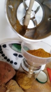 A pastry brush helps get all the fragrant ground spices out of your Thermomix bowl