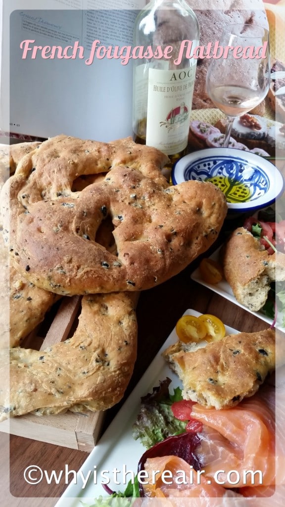 Savoury fougasse flatbread is perfect for your picnics, with wines or with dinner