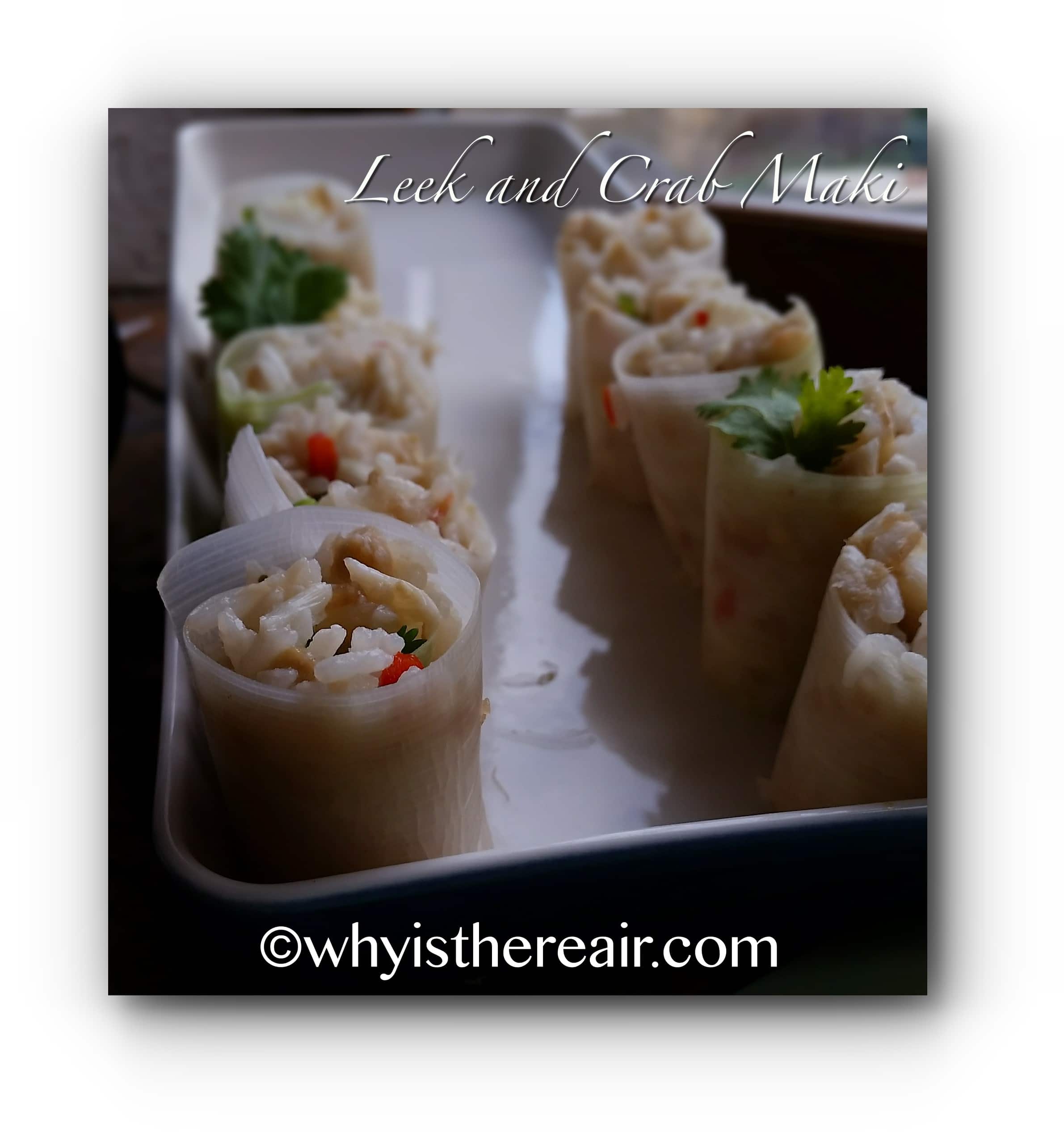 Leek and Crab Maki