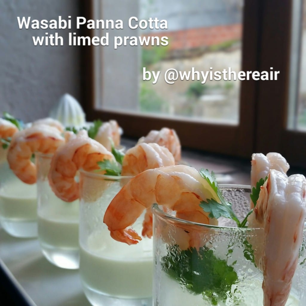 Wasabi Panna Cotta may sound like an unusual combination but it works like a dream and tastes fabulous!