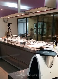 The classroom kitchen at Ecole de Cuisine Alain Ducasse is equipped not only with a bank of Miele steam ovens but also with a Thermomix!