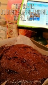 Your "Free" Brownies batter should be thick, dark and very hard to resist!