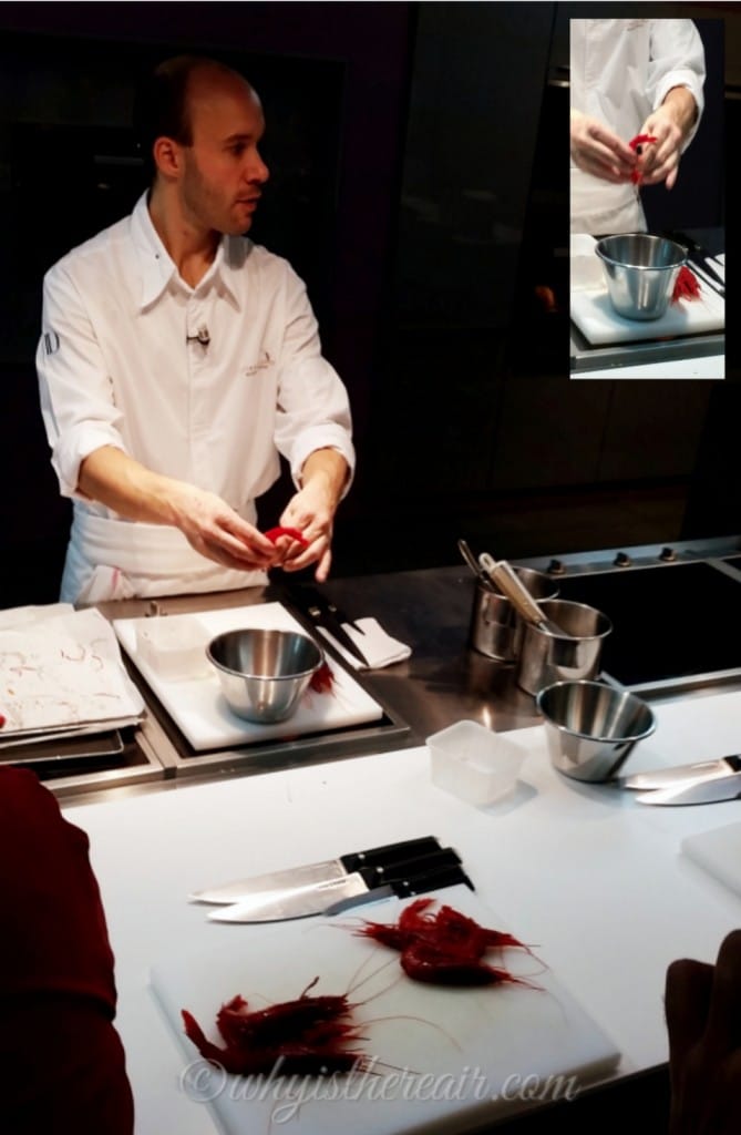 Chef William of ECAD shows us how to prepare the gamberoni