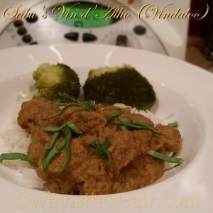 Sabu's authentic Goan Pork Vin d'Alho is fast and easy to make in your Thermomix