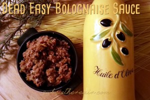 Vary your Bolognaise Sauce with whatever you have to hand: onion, garlic, herbs, carrot, celery, beef, chicken, pork... the possibilities are endles and it's still dead easy!