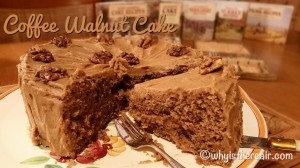 Madame Thermomix's Coffee Walnut Cake is a marriage made in heaven for two complentary flavours