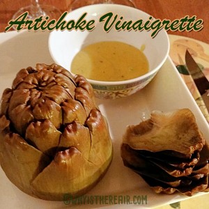 Artichoke Vinaigrette is fast and easy to prepare in your trusty Thermomix and its handy Varoma steamer!