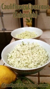 Cauliflower Couscous or Tabouleh is fast and easy in your Thermomix. It's gluten free, grain free and can be fat free, too!