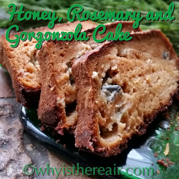 Honey, Gorgonzola and Rosemary Savoury Cake