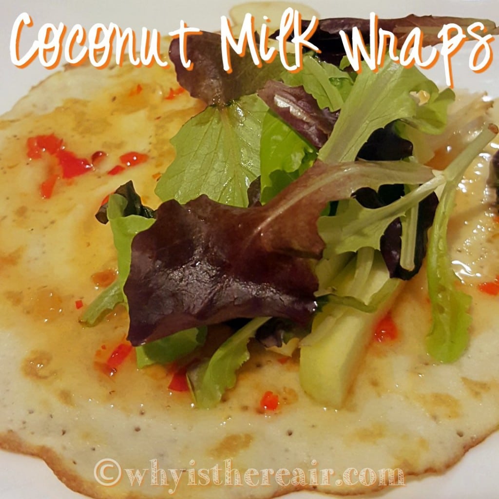 Madame Thermomix assembled her wrap as if it were a crispy duck pancake: sauce on the crêpe and fillings on top. You can easily transform this starter into a main dish or quick lunch by adding some protein, such as pork, chicken or even prawns