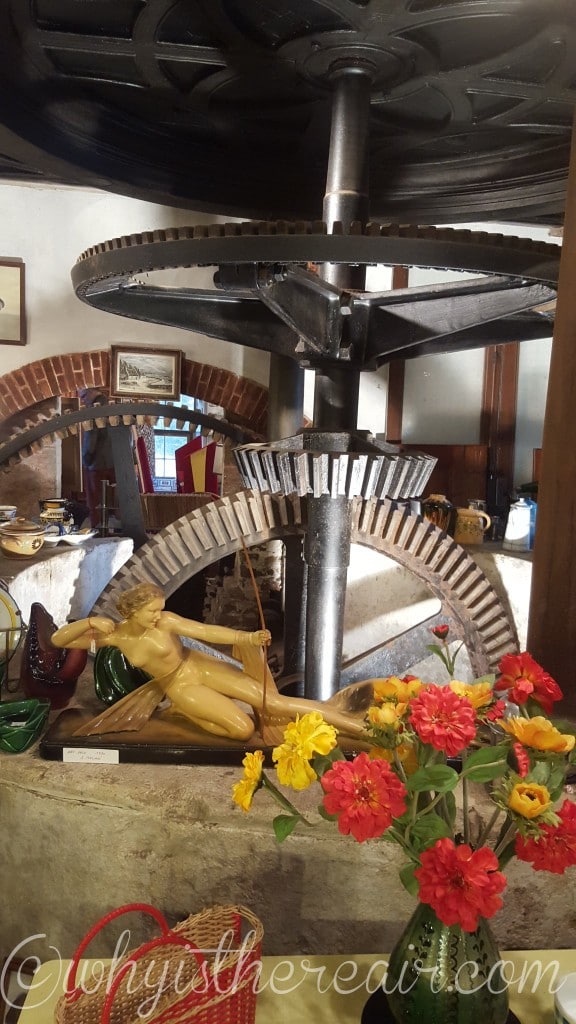 The intricate mechanism at the heart of the mill has been exceptionally preserved