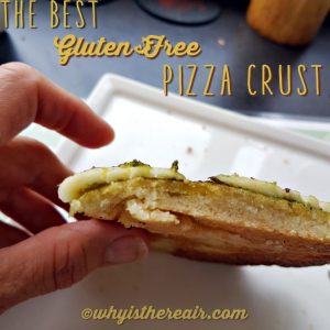 Minimalist Baker's Best Gluten-Free Pizza Crust rises nicely in the oven and even tastes good raw!