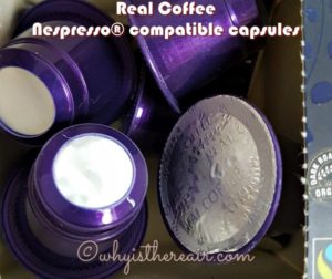 Real Coffee Nespresso®-compatible capsules are made of polyethylene