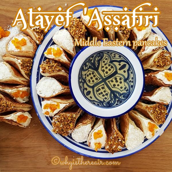 Atayef Assafiri or Middle Eastern Pancakes