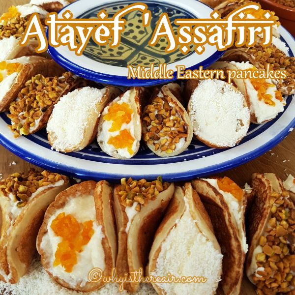 Atayef Assafiri or Middle Eastern Pancakes