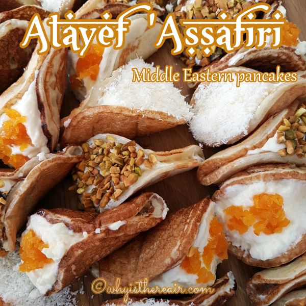 Atayef Assafiri or Middle Eastern Pancakes